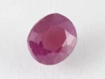 Bangkok Ruby Stone (Manik) 9.3 Carat (10.22 Ratti) side profile showing depth and crown height