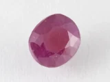Bangkok Ruby Stone (Manik) 9.3 Carat (10.22 Ratti) side profile showing depth and crown height