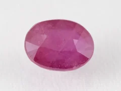 Bangkok Ruby Stone (Manik) 9.72 Carat (10.68 Ratti) side profile showing depth and crown height