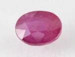 Bangkok Ruby Stone (Manik) 9.72 Carat (10.68 Ratti) top view, natural red oval cut gemstone