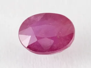 Bangkok Ruby Stone (Manik) 9.72 Carat (10.68 Ratti) top view, natural red oval cut gemstone