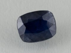 Bangkok Blue Sapphire (Neelam) 12.86 Carat (14.13 Ratti) top view, natural blue octagon mix cut gemstone