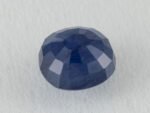 Bangkok Blue Sapphire Neelam 4.59 Carat back view pavilion facets visible