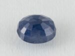 Bangkok Blue Sapphire Neelam 4.95 Carat back view pavilion facets visible