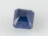 Bangkok Blue Sapphire Neelam 5.34 Carat back view pavilion facets visible
