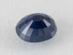 Bangkok Blue Sapphire Neelam 6.03 Carat back view pavilion facets visible