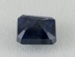 Bangkok Blue Sapphire Neelam 6.22 Carat back view pavilion facets visible