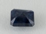 Bangkok Blue Sapphire Neelam 6.22 Carat back view pavilion facets visible