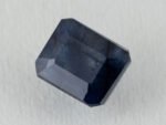Bangkok Blue Sapphire 6.22 Carat side profile showing 5.3mm depth and crown height