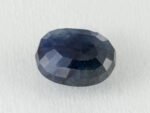 Bangkok Blue Sapphire Neelam 6.4 Carat back view pavilion facets visible
