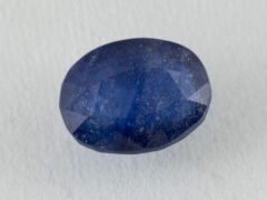 Bangkok Blue Sapphire (Neelam) 6.5 Carat natural certified oval cut loose gemstone