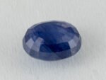 Bangkok Blue Sapphire 6.5 Carat side profile showing 4.7mm depth and crown height