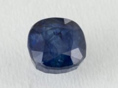 Bangkok Blue Sapphire 7 Carat side profile showing 6.3mm depth and crown height