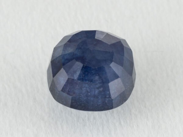 Bangkok Blue Sapphire Neelam 7 Carat back view pavilion facets visible
