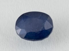 Bangkok Blue Sapphire (Neelam) 7.9 Carat natural certified oval cut loose gemstone