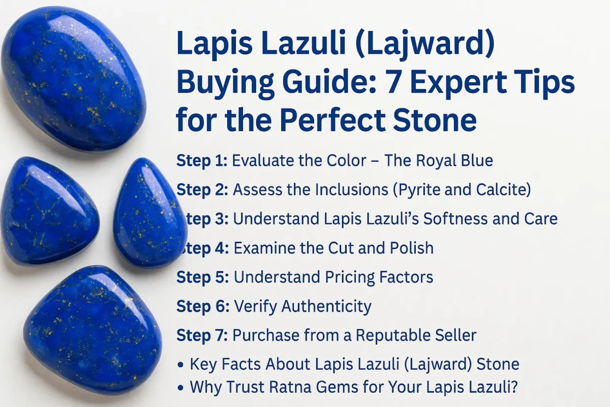 Lapis Lazuli (Lajward) Buying Guide: 7 Expert Tips for the Best Purchase 15 Royal blue lapis lazuli with fine pyrite flecks and minimal calcite