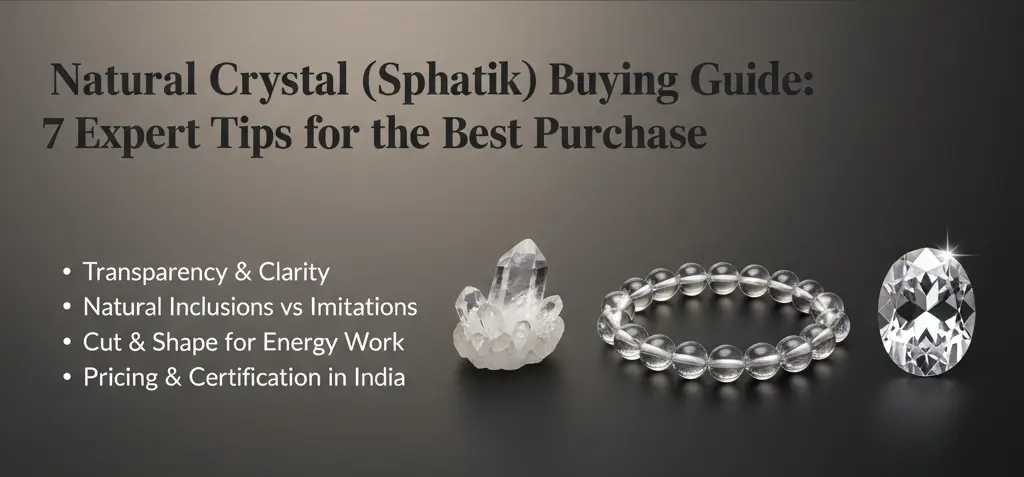 Clear rock crystal (sphatik) faceted gemstone with high transparency