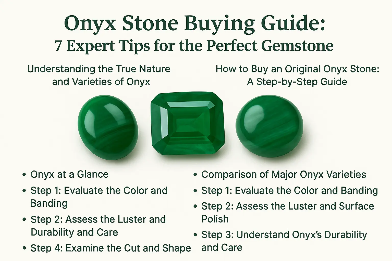 A collection of polished Black Onyx gemstones, showcasing their deep black color and high luster.