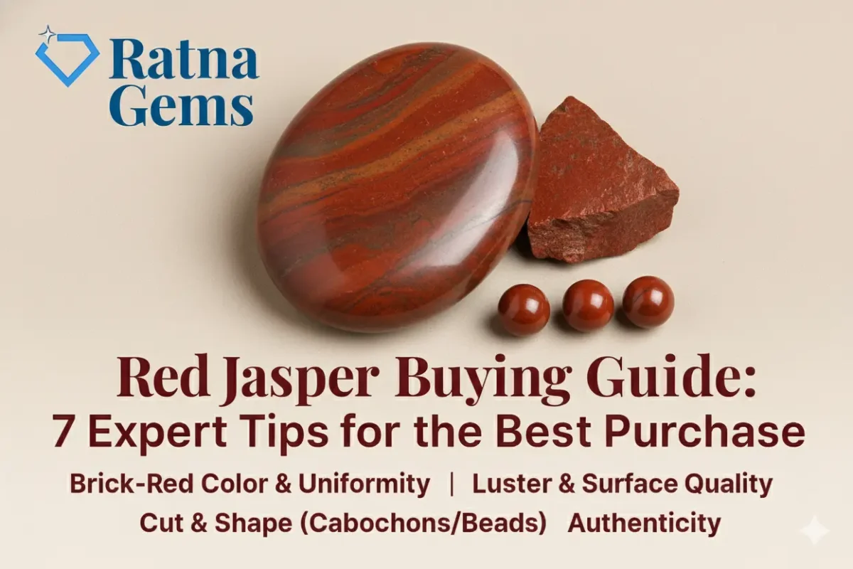 Red Jasper Buying Guide: 7 Expert Tips for the Best Purchase 13 Polished red jasper cabochon with uniform earthy red tone.