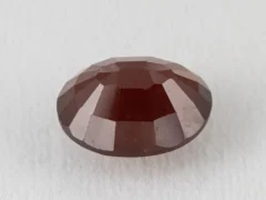 African Gomed Hessonite 6 Carat back view showing pavilion facets