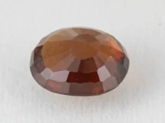 Natural Gomed 6.6 Carat back view showing pavilion facets.