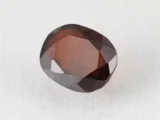 African Gomed Hessonite 6.66 Carat natural stone with brown colour, oval cut.