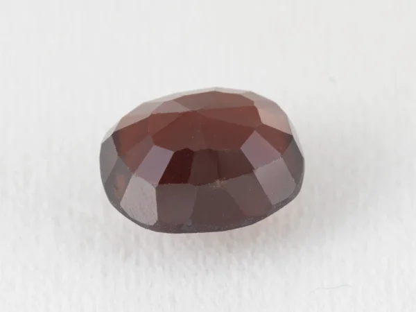 Natural Gomed 6.66 Carat back view showing pavilion facets.