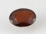 African Gomed Stone Hessonite 6.66 Carat natural certified oval cut gemstone