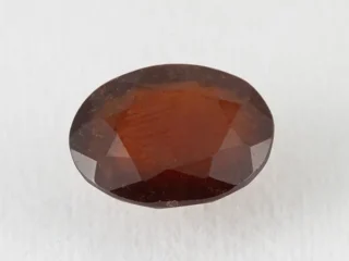 African Gomed Stone Hessonite 6.66 Carat natural certified oval cut gemstone