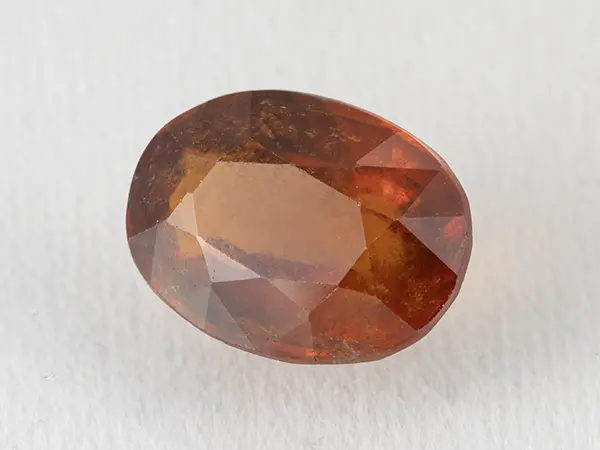 African Gomed Stone 6.65 Carat (7.31 Ratti) Natural Certified Hessonite 1 African Gomed Stone 7.14 Carat natural certified Hessonite Garnet oval cut