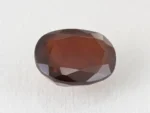 African Gomed Stone 7.6 Carat natural Hessonite with brown colour, oval cut.