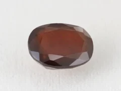 African Gomed Stone 7.6 Carat natural Hessonite with brown colour, oval cut.