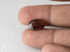 Gomed Stone 7.75 Carat in hand showing real 14.3mm size.