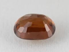 African Gomed Stone (Hessonite) 8.4 Carat (9.23 Ratti), Oval, 13.6mm x 9.8mm x 6.9mm - SKU GS07259649612 Back view