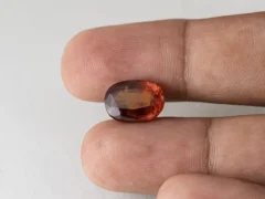 Natural Gomed 8.4 Carat back view showing pavilion facets.