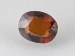 African Gomed Stone 8.7 Carat natural Hessonite with brown colour, oval cut.