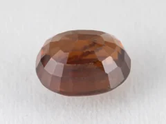 Natural Gomed 8.7 Carat back view showing pavilion facets.