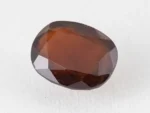 African Gomed Stone 9 Carat natural Hessonite with brown colour, oval cut.
