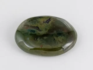Bloodstone 6.44 Carat Natural Certified Oval Cabochon Pitoniya Stone