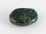 Natural Heliotrope Bloodstone 9.09 Carat Side Profile Showing 6mm Dome