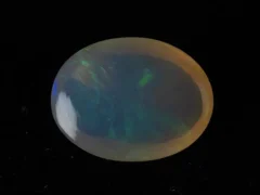Ethiopian Fire Opal 4.10 Carat back view showing natural clarity and pavilion polish