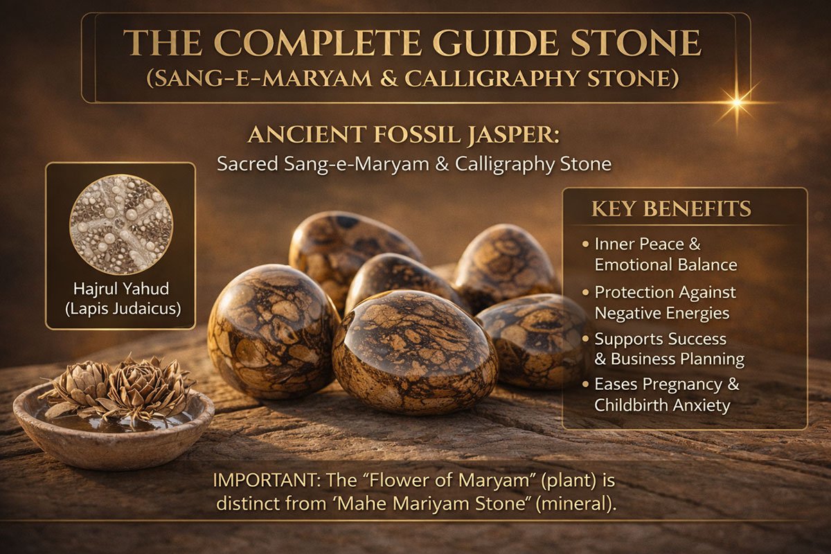 Mahe Mariyam Stone: Complete Guide on Benefits, Uses, Price & Identification 1 Natural Mahe Mariyam Stone showing distinctive calligraphy patterns