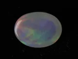 Ethiopian Fire Opal 3.40 carat back view natural clarity