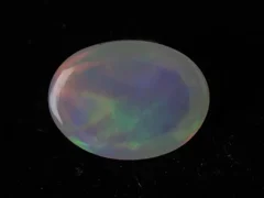 Ethiopian Fire Opal 3.40 carat back view natural clarity