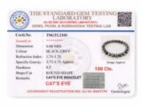 Gem testing certificate TSGTL2101 for Cat’s Eye Lehsunia bracelet