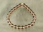 Natural Smoky Quartz bracelet with translucent brown grounding beads