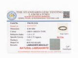 Gem testing certificate TSGTL2124 for Labradorite bracelet
