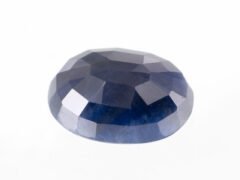 African blue sapphire 7.14 carat oval back pavilion Neelam