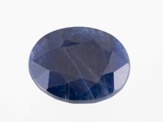 natural African blue sapphire Neelam 9.99 carat oval side profile loose stone