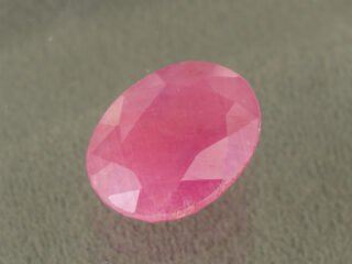 African Ruby 13.29 Carat side angle showing stone depth
